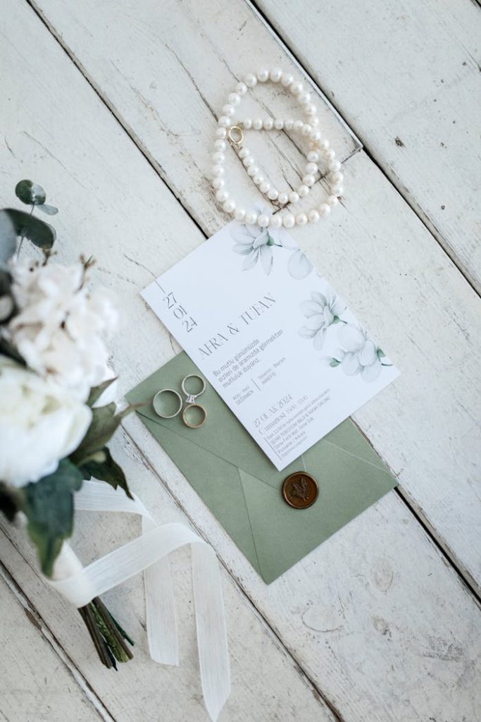 Rings and Wedding Invitation